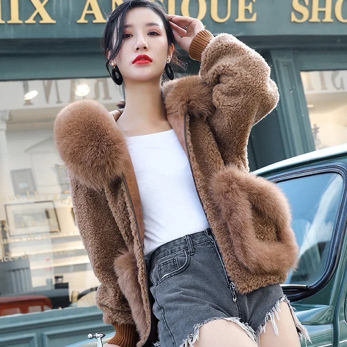 Фото 2019 зимнее женское плотное теплое пальто из 100% шерсти Свободное - купить