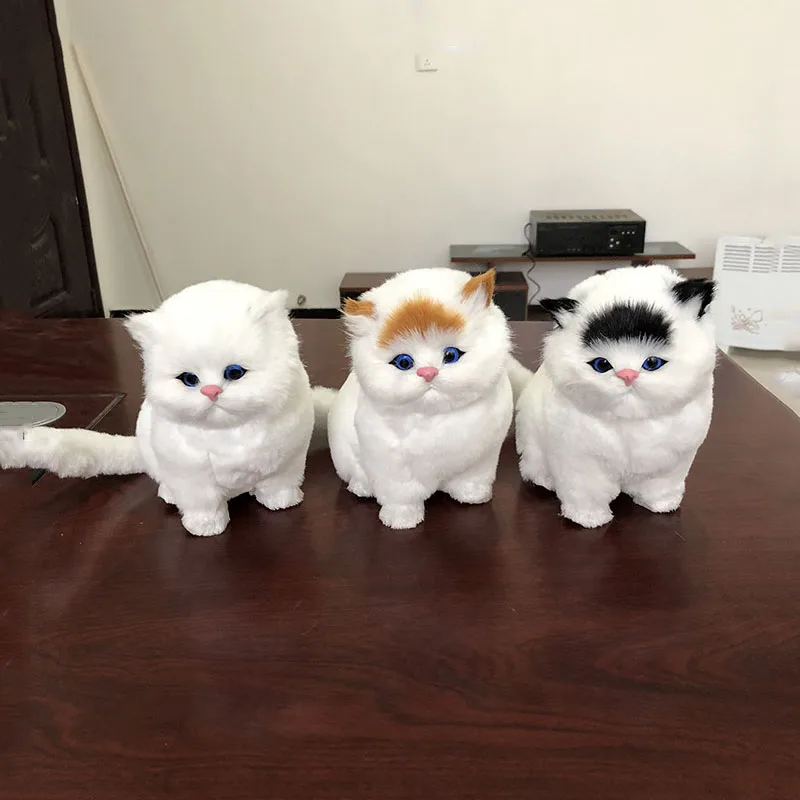 Cute Simulation Cat Plush Toy with Sound Lovely Simulation Animal Doll Gift for Children Home Decoration stuffed to children
Cute Simulation Cat Plush Toy with Sound Lovely Simulation Animal Doll Gift for Children Home Decoration stuffed to children