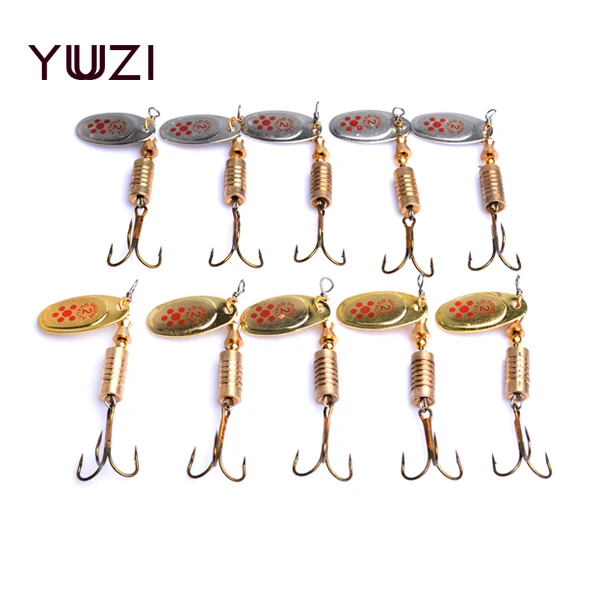 YUZI новая приманка-Спиннер, металлическая приманка для озера, 10 шт., приманка для рыбной ловли, 7,3 г, 2 цвета, золотой, серебряный, искусственная рыба
YUZI новая приманка-Спиннер, металлическая приманка для озера, 10 шт., приманка для рыбной ловли, 7,3 г, 2 цвета, золотой, серебряный, искусственная рыба