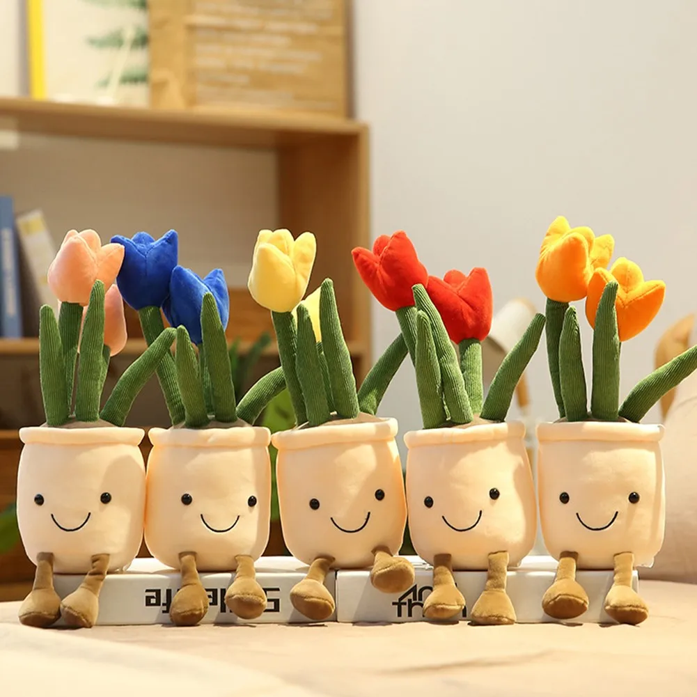 Lifelike Tulip Succulent Plant Plush Stuffed Toys Bookshelf Decor Doll Creative Potted Flowers Pillow For Girls Kids Gift Home
Lifelike Tulip Succulent Plant Plush Stuffed Toys Bookshelf Decor Doll Creative Potted Flowers Pillow For Girls Kids Gift Home