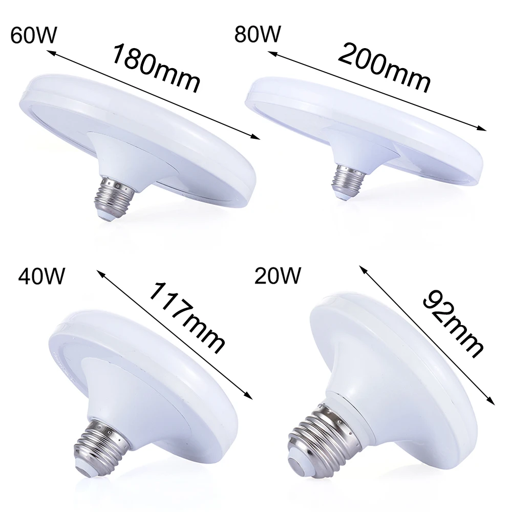 Bright Energy Saving 2835 SMD E27 Led Bulb Light 220V 20W 40W 60W 80W Lampada Ampoule Bombilla UFO Bulb Lamp for Home Warehouse
Bright Energy Saving 2835 SMD E27 Led Bulb Light 220V 20W 40W 60W 80W Lampada Ampoule Bombilla UFO Bulb Lamp for Home Warehouse