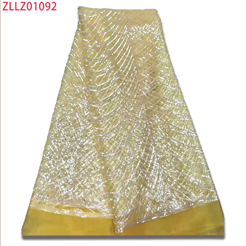 Handmade Sequins Lace Latest African Lace Fabric 2021 High Quality Embroidery French Nigerian Lace Fabrics ZLL09 
Handmade Sequins Lace Latest African Lace Fabric 2021 High Quality Embroidery French Nigerian Lace Fabrics ZLL09
