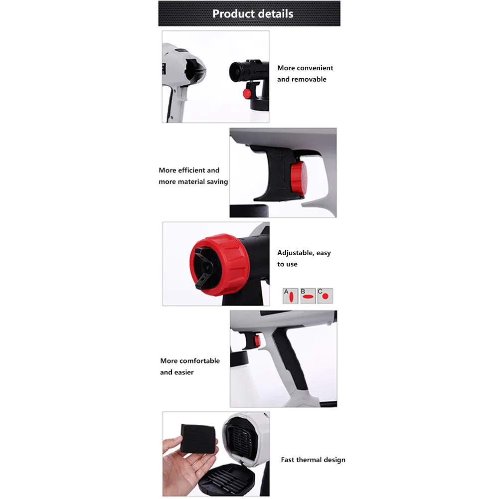 400W High Voltage Electric Spray Gun 800ml Cup Detachable Adjustable Flow Control Handheld Latex Electric Paint Spray Machine
400W High Voltage Electric Spray Gun 800ml Cup Detachable Adjustable Flow Control Handheld Latex Electric Paint Spray Machine
