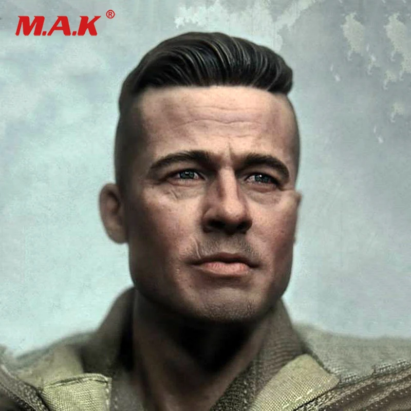 1:6 Male Head Sculpt man head carved MG002 THE SOLDIER Brad Pitt furious fury tank figure Model Fit 12" Action Figure Body
1:6 Male Head Sculpt man head carved MG002 THE SOLDIER Brad Pitt furious fury tank figure Model Fit 12" Action Figure Body
