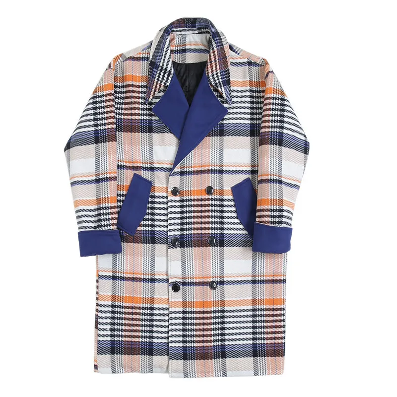 2020 Spring And Autumn New Men's Custom Plaid Thickening Color Matching Woolen Coat Lapel Long Fashion Casual Jacket Coat M-XL
2020 Spring And Autumn New Men's Custom Plaid Thickening Color Matching Woolen Coat Lapel Long Fashion Casual Jacket Coat M-XL