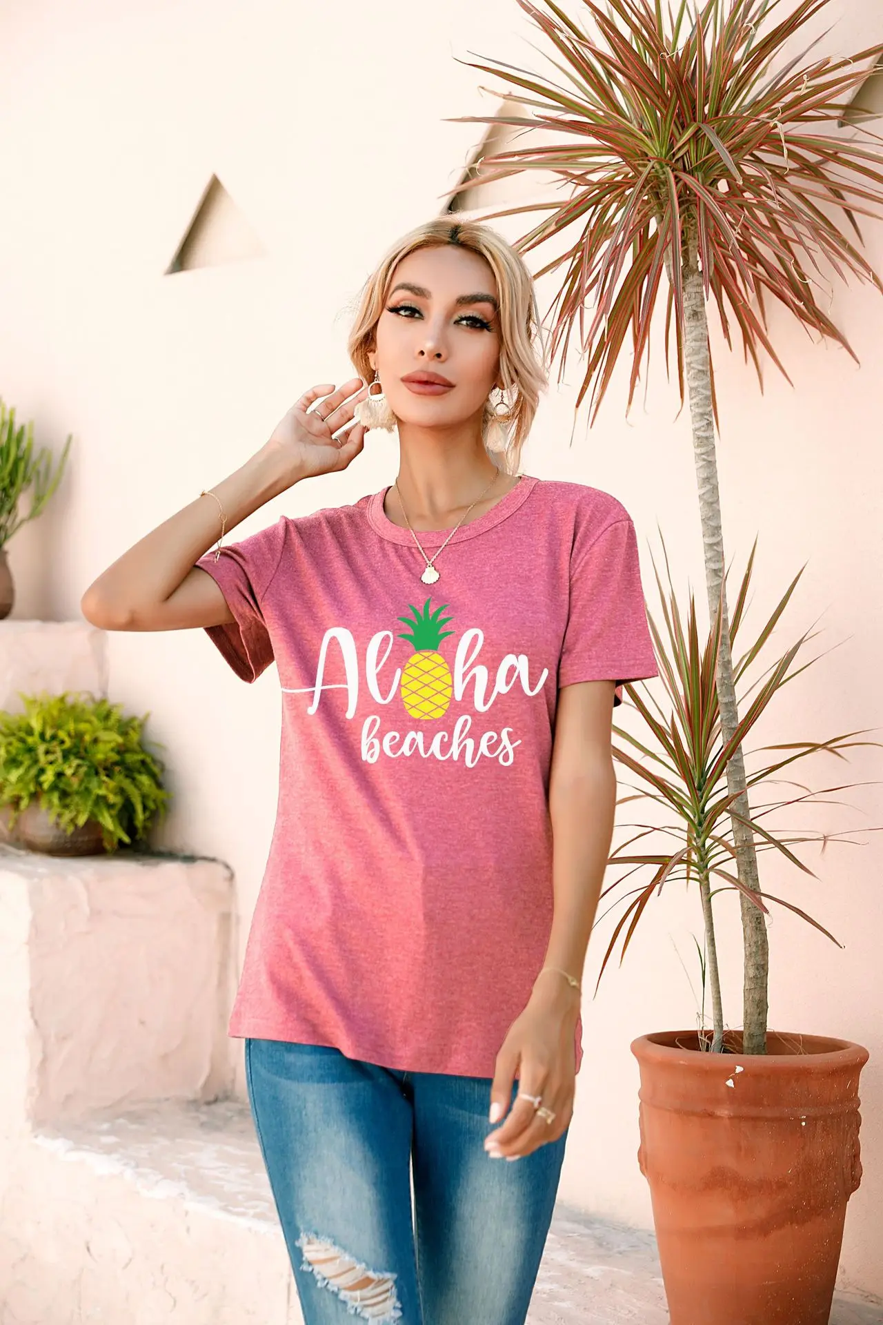 Pineapple Printing Summer WomenHarajuku Style Short Sleeve Tees Lady Comfort Colored Cotton Shirts Trend Clothing 90s Regular
Pineapple Printing Summer WomenHarajuku Style Short Sleeve Tees Lady Comfort Colored Cotton Shirts Trend Clothing 90s Regular