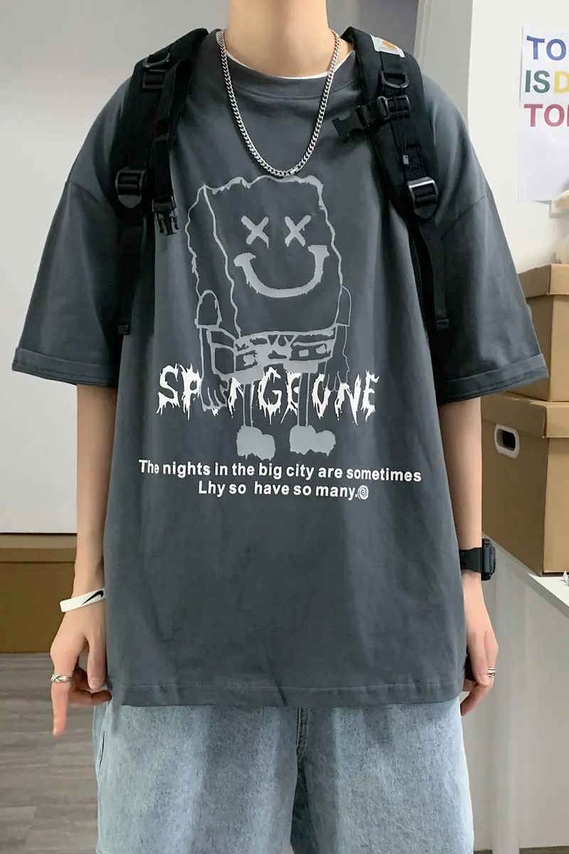 Men's Summer Ins Trendy Korean Style Reflective Top Loose All-Matching Clothes Trendy Brand Couple Half Sleeve
Men's Summer Ins Trendy Korean Style Reflective Top Loose All-Matching Clothes Trendy Brand Couple Half Sleeve