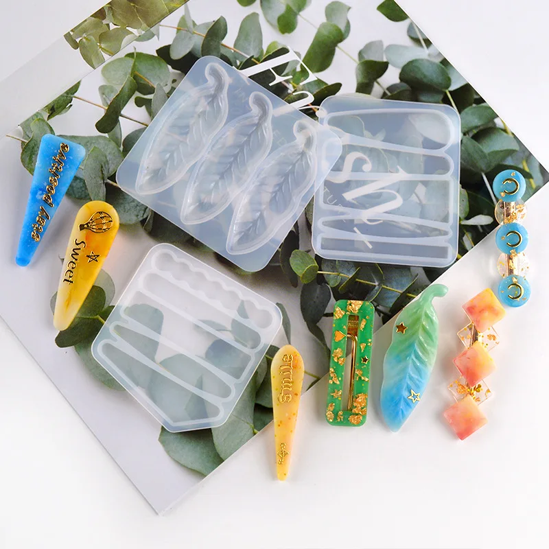 DIY Hair Clip Epoxy Crystal Mold Hairpin Homemade Personality Girl Hair Accessories Hair Clip Silicone Moulds Wholesale
DIY Hair Clip Epoxy Crystal Mold Hairpin Homemade Personality Girl Hair Accessories Hair Clip Silicone Moulds Wholesale