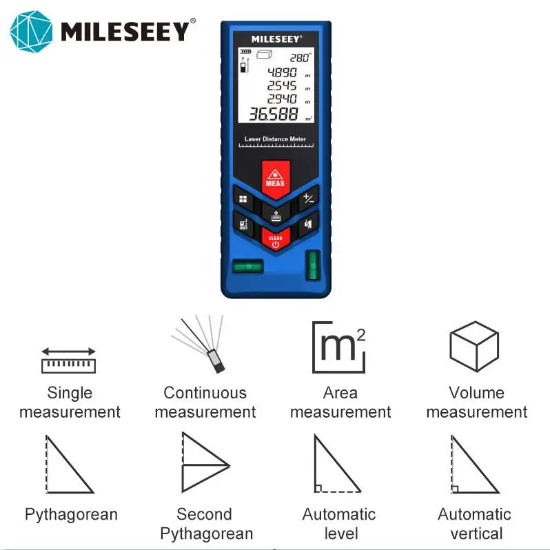 Mileseey X5 лазерный дальномер medidor Лазерная профессиональный измеритель расстояния