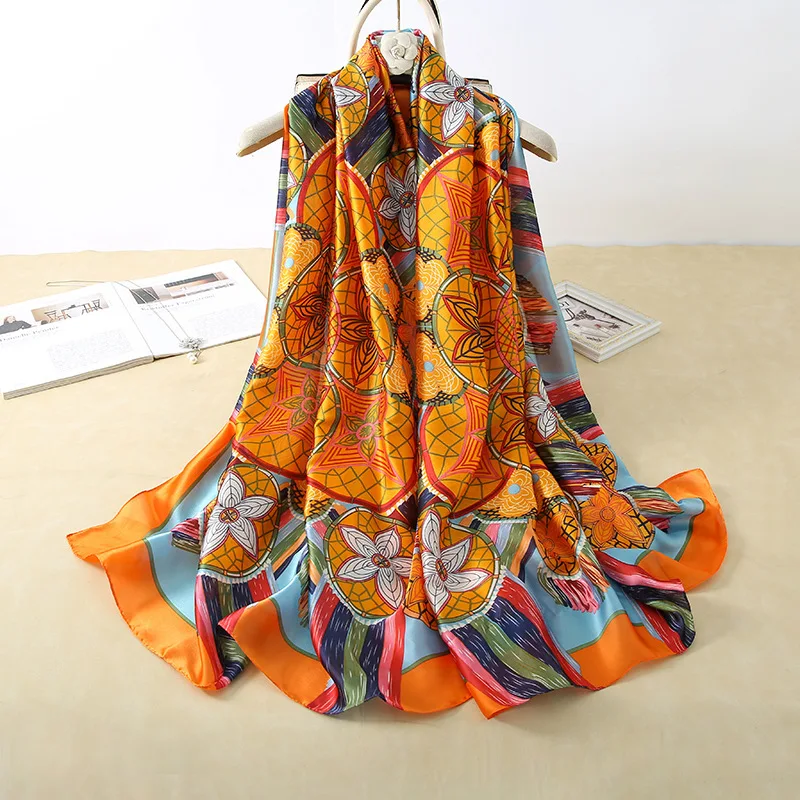 2021 New Scarf Women180*90 Spring Summer Foulard En Soie Silk Scarves Shawl Handkerchief All-match Sunscreen Bandana Wholesale
2021 New Scarf Women180*90 Spring Summer Foulard En Soie Silk Scarves Shawl Handkerchief All-match Sunscreen Bandana Wholesale