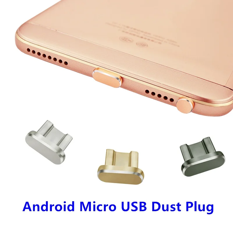 Металлический порт зарядки Micro USB заглушка для пыли Android мобильный телефон 3 5 мм