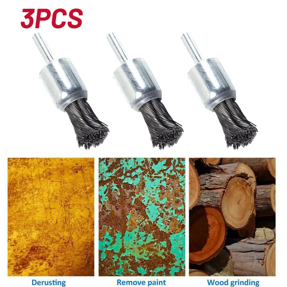 3 Pcs Impact Steel Knot Wire Brush Deburring Grinding Rust Paint Dirt Scale Metal Flat Surface Remover Cleaning Brush Tools
3 Pcs Impact Steel Knot Wire Brush Deburring Grinding Rust Paint Dirt Scale Metal Flat Surface Remover Cleaning Brush Tools