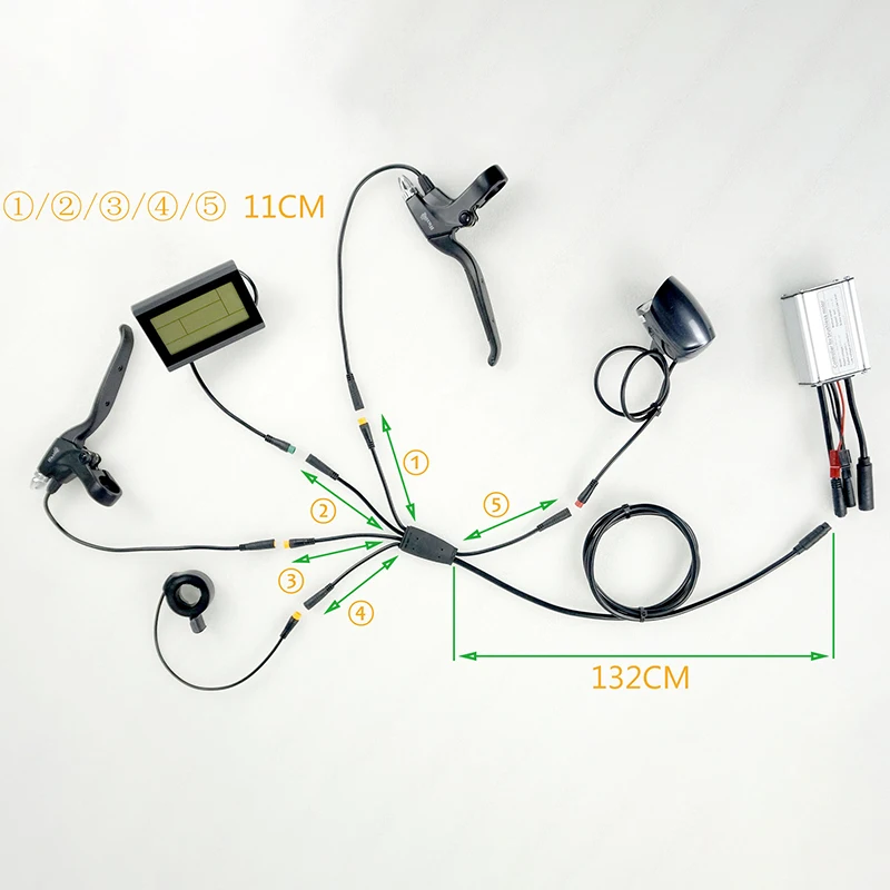 E-bike Integration Cable Waterproof Assy 1 To 5 Fit For KT Controller Electric Bicycle Cable Replacement Ebike DIY Accessory
E-bike Integration Cable Waterproof Assy 1 To 5 Fit For KT Controller Electric Bicycle Cable Replacement Ebike DIY Accessory