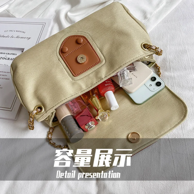 Small Bag Women's Bag Summer Wild 2021 New Trendy Chain Messenger Bag Summer Canvas Shoulder Underarm Bag Casual Bag
Small Bag Women's Bag Summer Wild 2021 New Trendy Chain Messenger Bag Summer Canvas Shoulder Underarm Bag Casual Bag