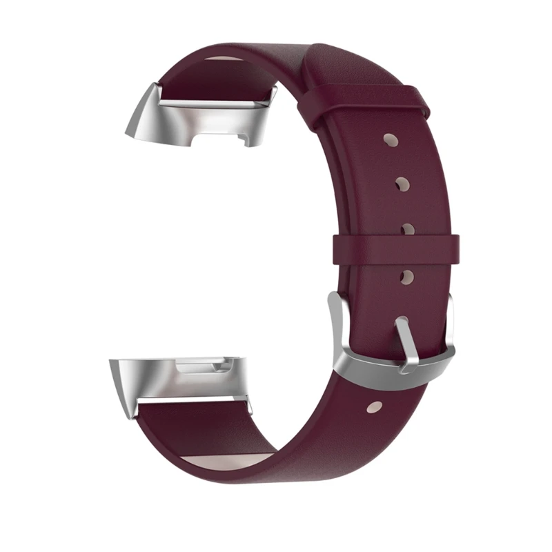 

Многоцветный кожаный ремешок для наручных часов, ремешок, совместимый с умным браслетом Fitbit-Charge 5