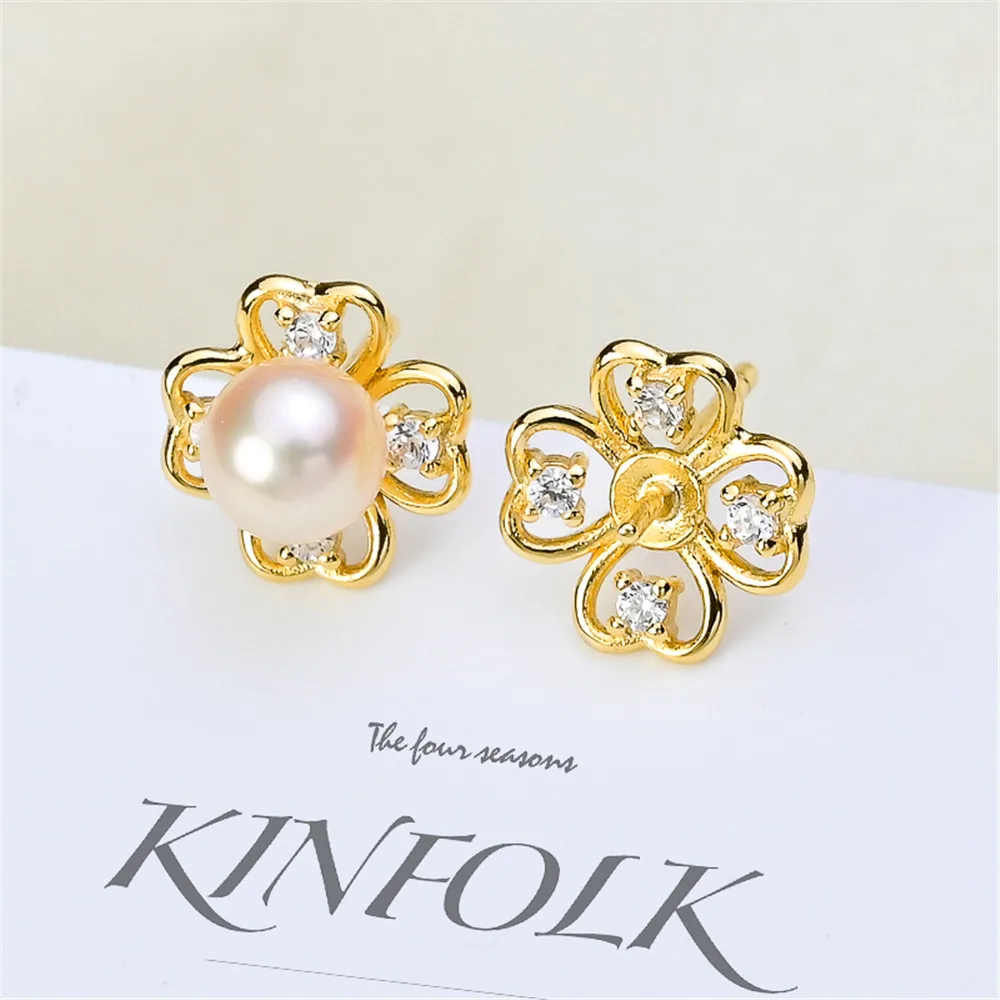 Pearl Earring Settings Charm Jewelry Findings S925 Sterling Silver Component DIY Women Gift Handmade Making Accessories 2021 New
Pearl Earring Settings Charm Jewelry Findings S925 Sterling Silver Component DIY Women Gift Handmade Making Accessories 2021 New