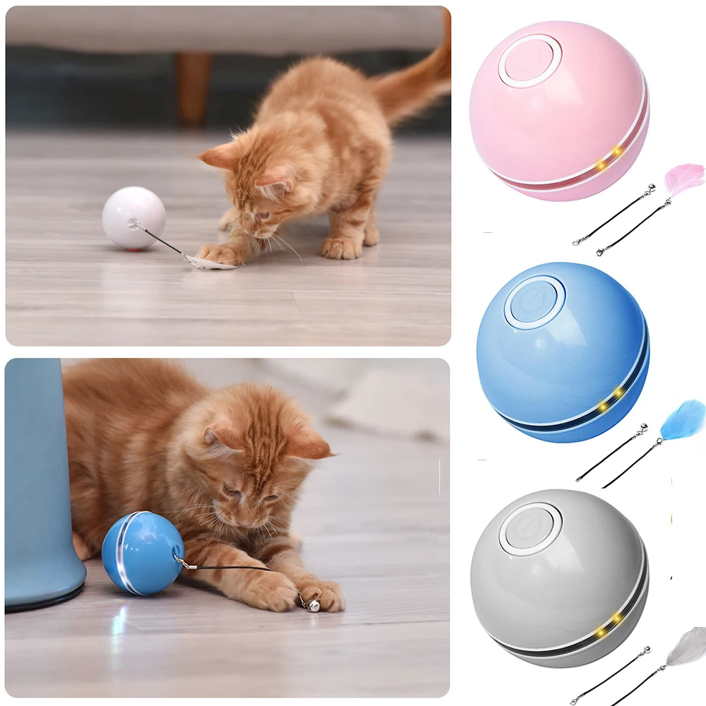 Cat Ball Toy LED Self Rotating Ball Colorful Led Lights With Catnip Bell Fun Smart Interactive Cat Toy Playing Ball USB Charging
Cat Ball Toy LED Self Rotating Ball Colorful Led Lights With Catnip Bell Fun Smart Interactive Cat Toy Playing Ball USB Charging