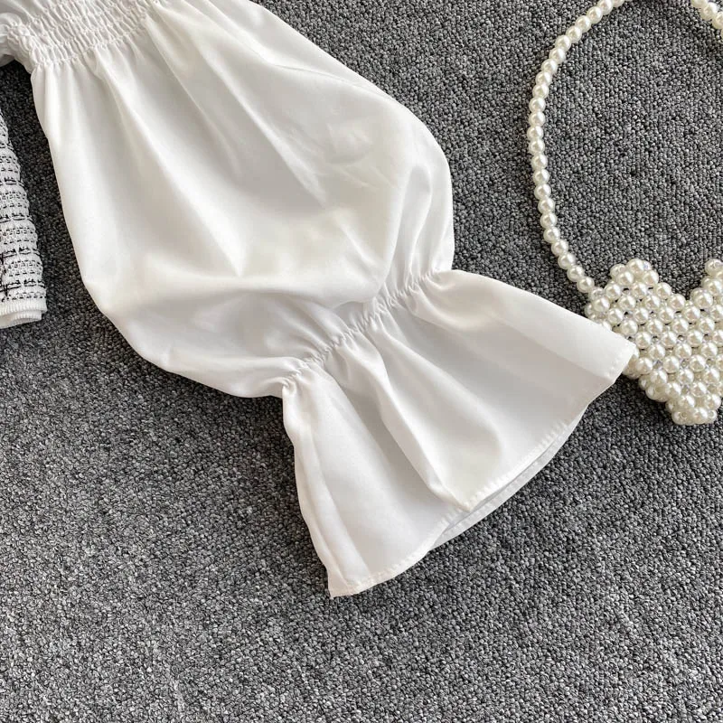 Girls puff sleeve tops 2020 new female retro square collar stretch slim short knit tops autumn all-match blouses
Girls puff sleeve tops 2020 new female retro square collar stretch slim short knit tops autumn all-match blouses