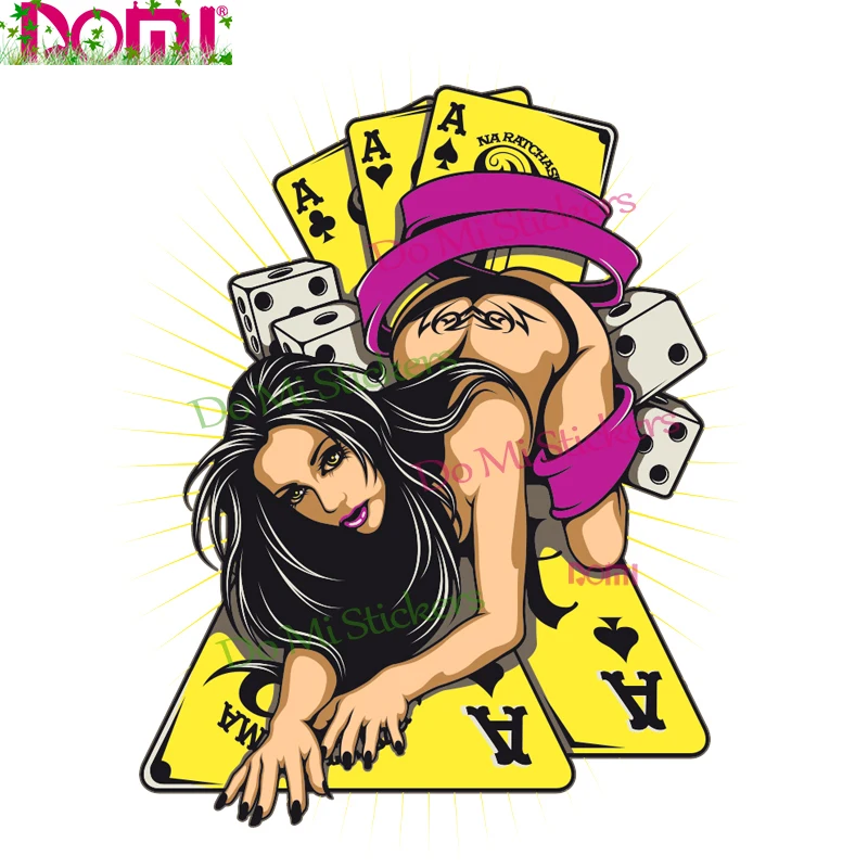 11.8CM*15.6CM Poker Sticker and Sexy Woman Game Decal for Auto Motocross Racing Laptop Helmet Trunk Wall Waterproof Sunscreen
11.8CM*15.6CM Poker Sticker and Sexy Woman Game Decal for Auto Motocross Racing Laptop Helmet Trunk Wall Waterproof Sunscreen
