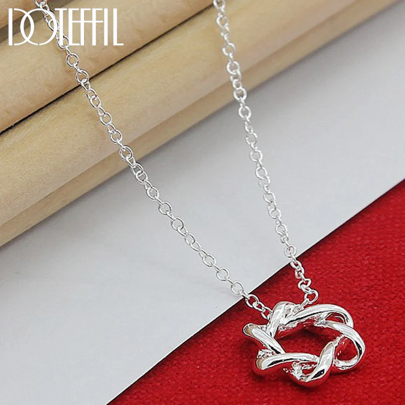 DOTEFFIL 925 Sterling Silver Six Stars Pendant Necklace Woman 18 Inch Chain Wedding Engagement Jewelry
DOTEFFIL 925 Sterling Silver Six Stars Pendant Necklace Woman 18 Inch Chain Wedding Engagement Jewelry