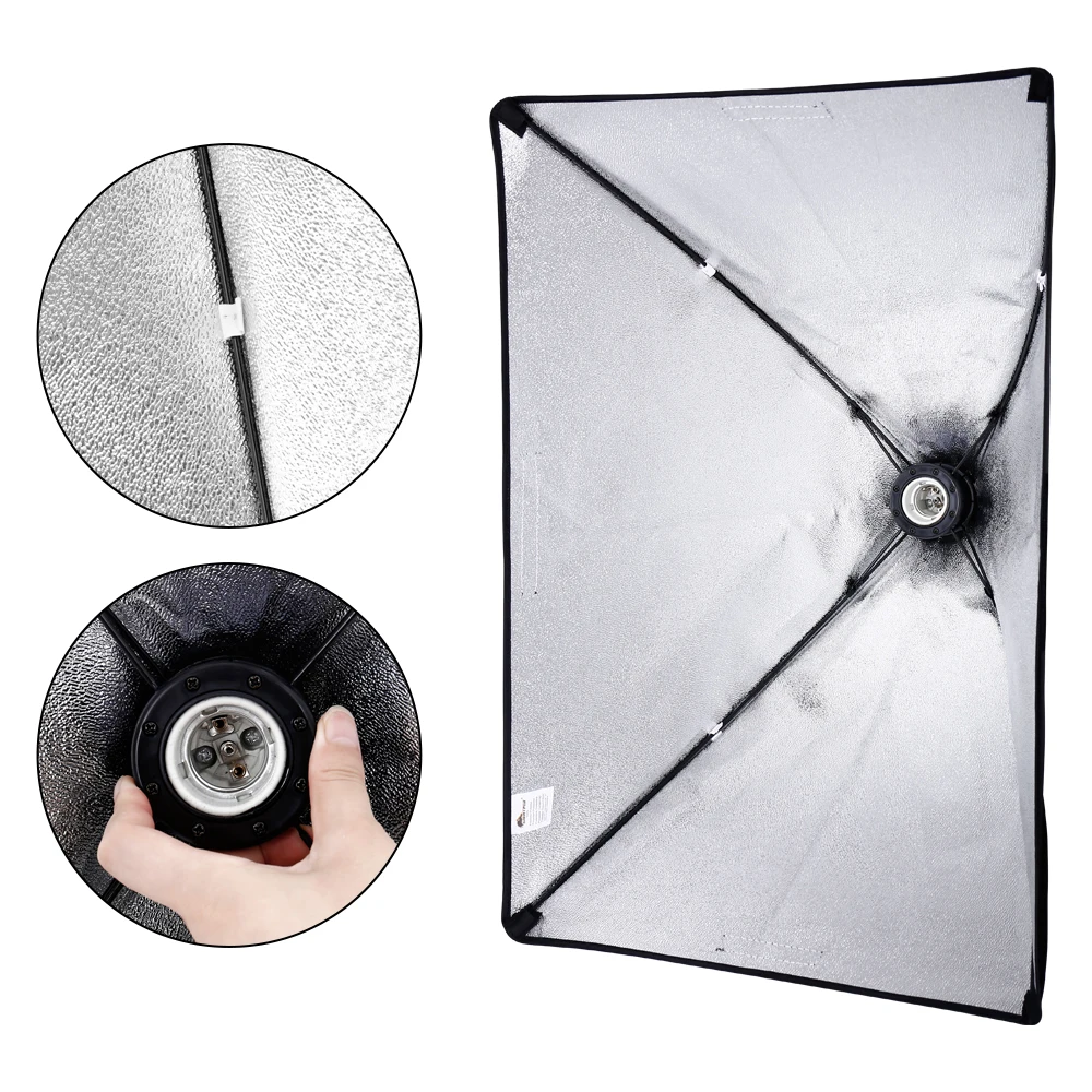 Photography Softbox Lighting Kits 50x70CM Light System soft boxes For Photo Studio Equipment
Photography Softbox Lighting Kits 50x70CM Light System soft boxes For Photo Studio Equipment