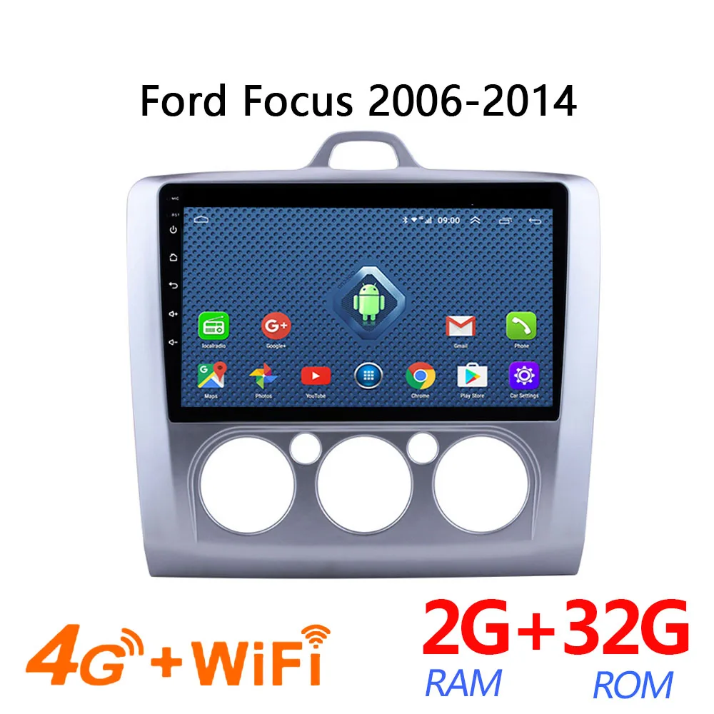 Автомобильная Мультимедийная система 4G full Netcom 2 + 32G android для Ford Focus 2006-2014 |