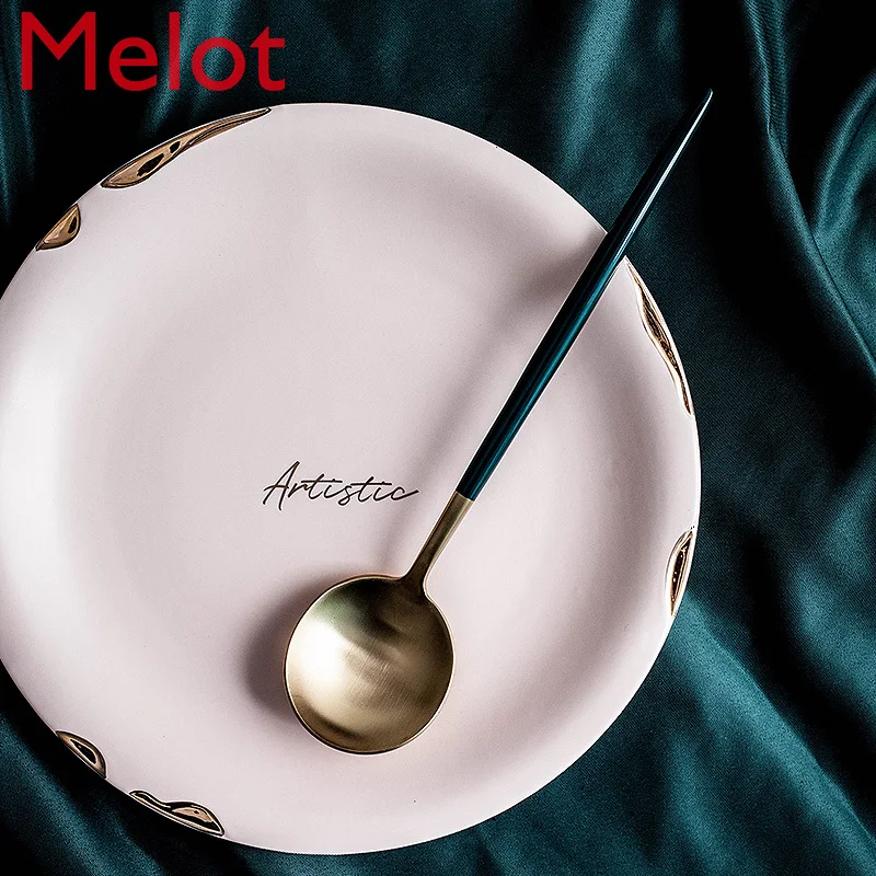Nordic Luxury Dark Green Stainless Steel Steak Cutlery Chopsticks Set of Three or Four Fruit Dessert Spoon Western Tableware Set
Nordic Luxury Dark Green Stainless Steel Steak Cutlery Chopsticks Set of Three or Four Fruit Dessert Spoon Western Tableware Set