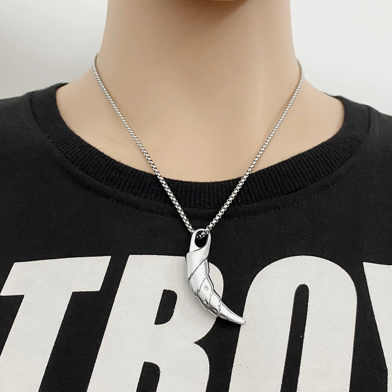 Steampunk Wolf's Fang Pendant for Women Girl Creative Stainless Steel Chain Necklaces Men Gifts Hip Hop Jewelry Collier Femme
Steampunk Wolf's Fang Pendant for Women Girl Creative Stainless Steel Chain Necklaces Men Gifts Hip Hop Jewelry Collier Femme