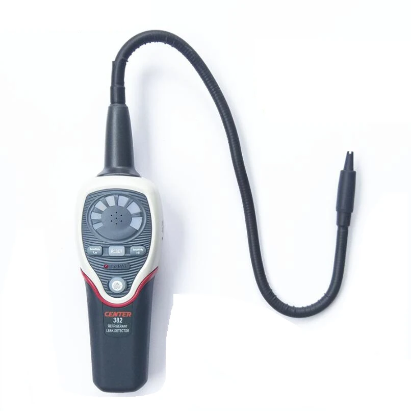 CENTER-382 Refrigerant Leakage Detector,Heated Semiconductor Gas Sensor,Accordance With SAE J1627, CE Design.
CENTER-382 Refrigerant Leakage Detector,Heated Semiconductor Gas Sensor,Accordance With SAE J1627, CE Design.