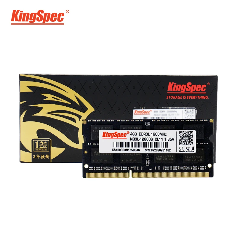 Оперативная память KingSpec ddr3 8 ГБ 4 ОЗУ для ноутбука ddr 3 1600 МГц ddr3L 1 35 в оперативная ecc