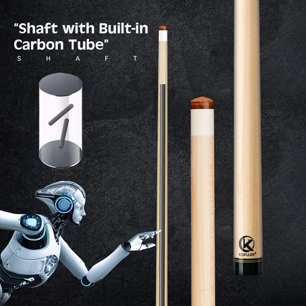 KONLLEN AK Carbon Fiber Billiard Cue Stick Carbon Double Shafts Inlay Technology Cue Radial 3*8/8 Pin Billiards Pool Cue Kit
KONLLEN AK Carbon Fiber Billiard Cue Stick Carbon Double Shafts Inlay Technology Cue Radial 3*8/8 Pin Billiards Pool Cue Kit
