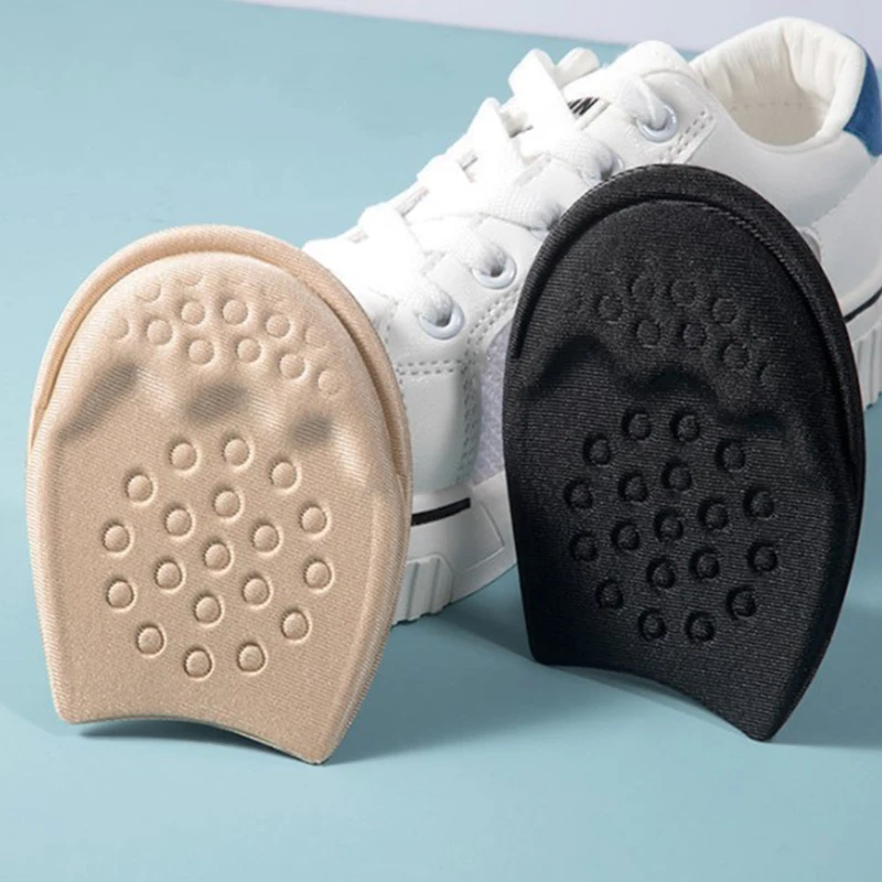 

1 Pair Front Foot Pads Men Women Foam Cotton Shoes Half Insoles Black Skin Good Elasticity Strong Shock Absorption Shoes Insert