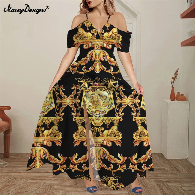 Noisydesigns Golden Europe Women's Off Shoulder Ruffles Elegant Luxury 2021 Summer Holiday Party Boho Floral Maxi Lady Dropship
Noisydesigns Golden Europe Women's Off Shoulder Ruffles Elegant Luxury 2021 Summer Holiday Party Boho Floral Maxi Lady Dropship