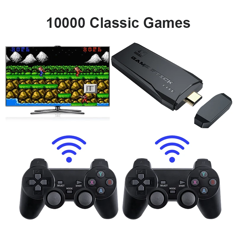 10000 Classic Games Video Game Console Wireless Retro Emulator Console 4K HD Output TV Gaming Gamepad for Super Nintendo /PS1
10000 Classic Games Video Game Console Wireless Retro Emulator Console 4K HD Output TV Gaming Gamepad for Super Nintendo /PS1