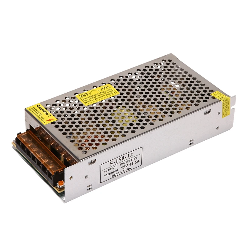 12V 12.5A LED Switch Power Supply Transformer 150W LED Switch Driver for Industrial Control
12V 12.5A LED Switch Power Supply Transformer 150W LED Switch Driver for Industrial Control