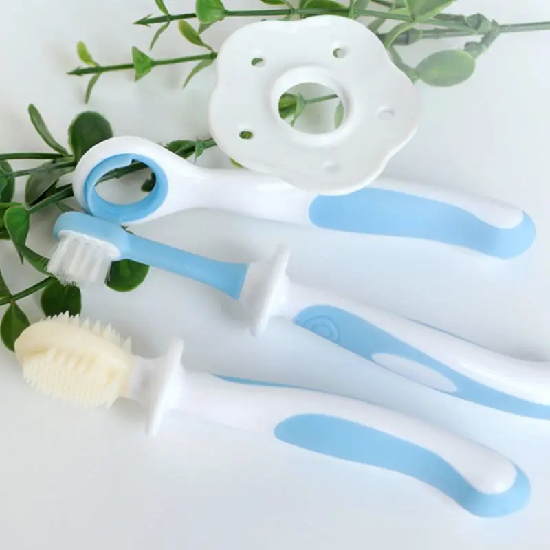Baby Toothbrush Set Infant Brushing Teeth Tongue Training Safety Cover Design Soft Healthy Teether Toddler Oral Care 40JC
Baby Toothbrush Set Infant Brushing Teeth Tongue Training Safety Cover Design Soft Healthy Teether Toddler Oral Care 40JC