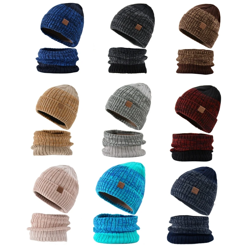 Soft Knitted Scarf Hat Winter Warm Color Matching Knit Hat Couple All-match Hat T8NB
Soft Knitted Scarf Hat Winter Warm Color Matching Knit Hat Couple All-match Hat T8NB
