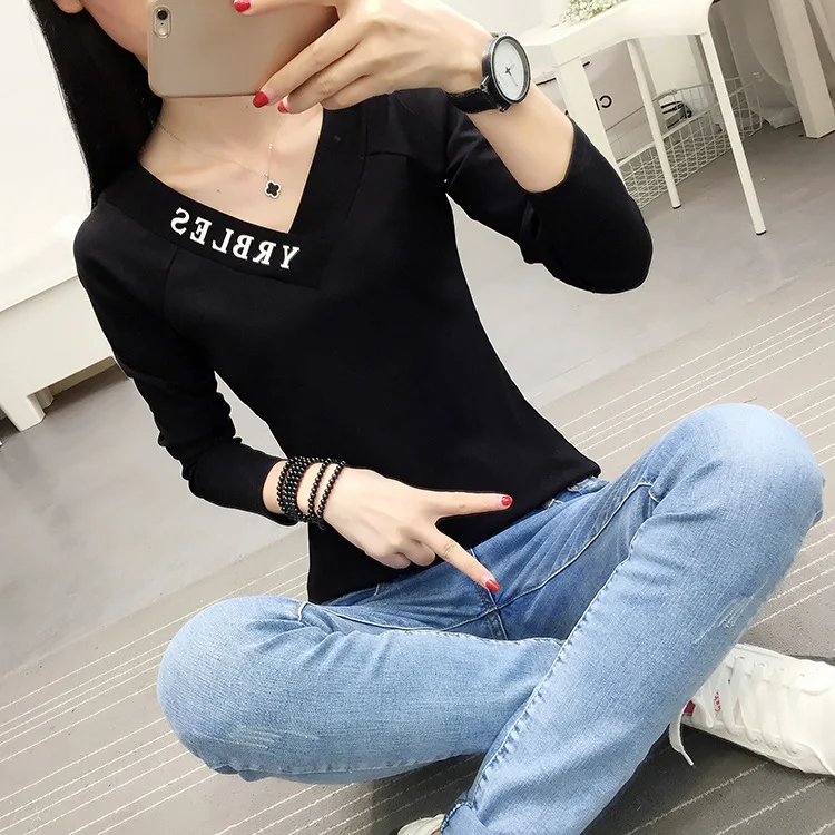 Summer T-shirt Casual Cotton Polyester Six Colours Solid Full sleeve O-neck Women Long Tops Cotton Fashion Black
Summer T-shirt Casual Cotton Polyester Six Colours Solid Full sleeve O-neck Women Long Tops Cotton Fashion Black
