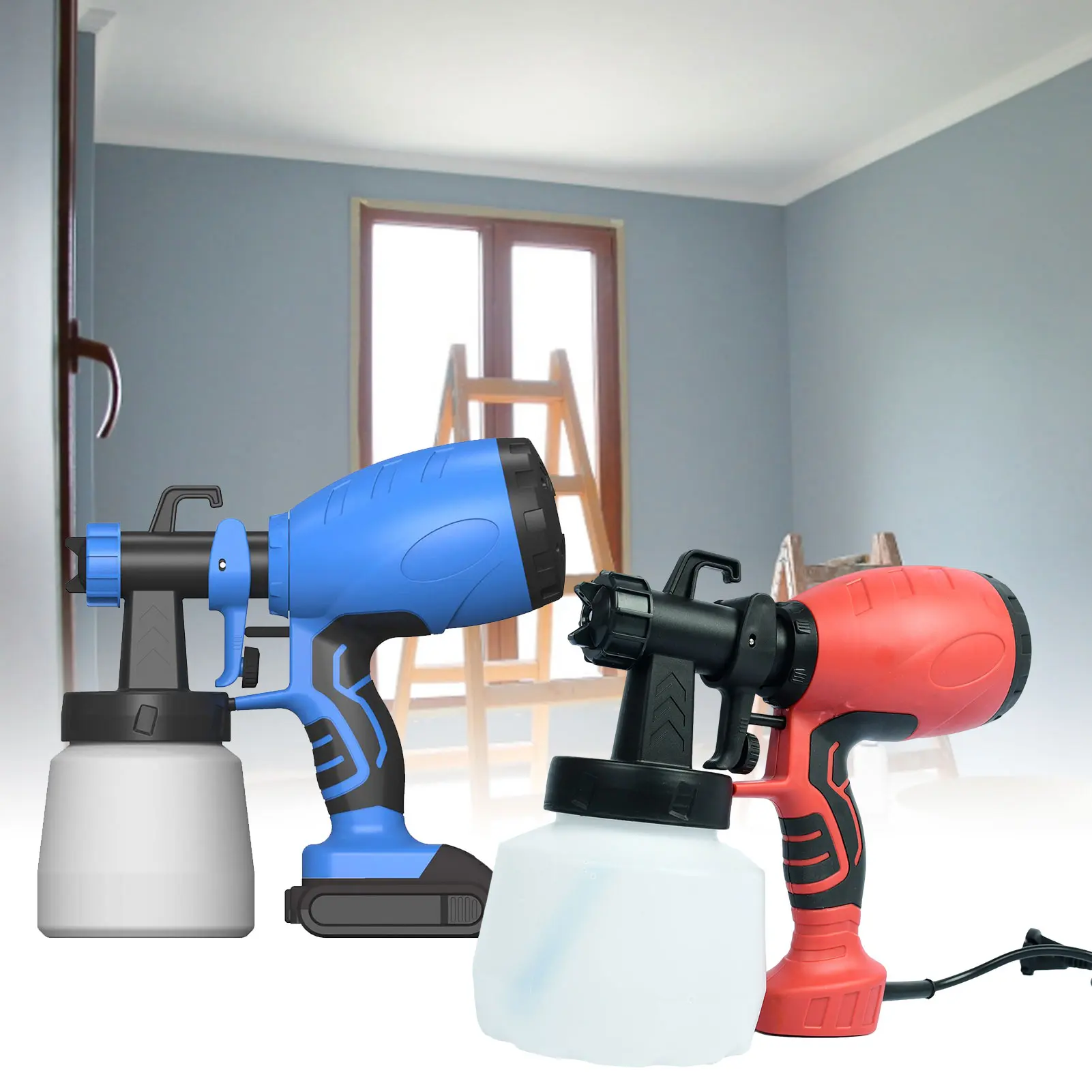 Paint Sprayer 1200ml Electric Spray Tool with 3 Spray Patterns Cordless Electric Spray Tool Spray Tool
Paint Sprayer 1200ml Electric Spray Tool with 3 Spray Patterns Cordless Electric Spray Tool Spray Tool