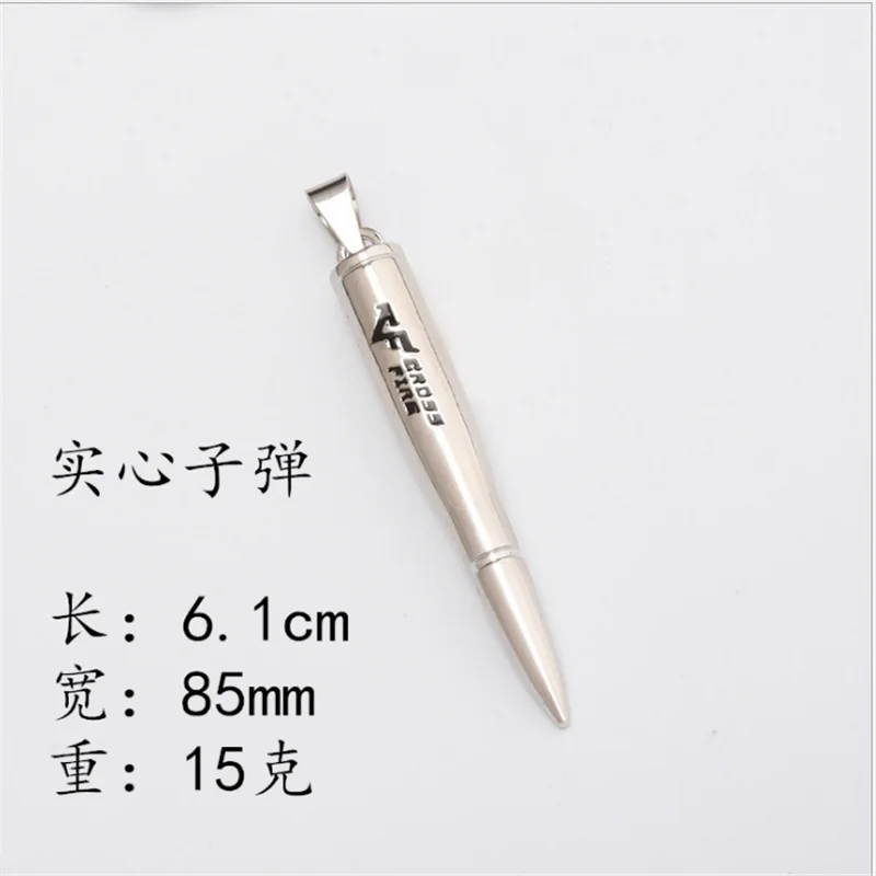 Necklace Men's Bullet Case Pendant Bullet Pendant Necklace Bullet Case Pendant Army Souvenir Gift Jewelry Wholesale
Necklace Men's Bullet Case Pendant Bullet Pendant Necklace Bullet Case Pendant Army Souvenir Gift Jewelry Wholesale