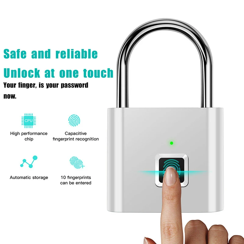 Mini keyless USB Charging Cabinet Drawer lock Fingerprint Smart Padlock for Door Footprint padlock Locker Box
Mini keyless USB Charging Cabinet Drawer lock Fingerprint Smart Padlock for Door Footprint padlock Locker Box