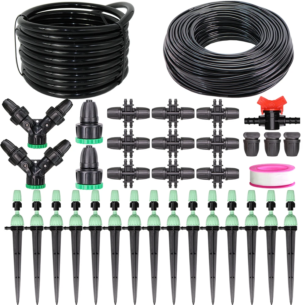 10-30m 8/11mm To 4/7mm Hose Drip Irrigation System with Greenhouse Garden Plant Flower Adjustable Sprinkler Kit Micro Drip Set
10-30m 8/11mm To 4/7mm Hose Drip Irrigation System with Greenhouse Garden Plant Flower Adjustable Sprinkler Kit Micro Drip Set