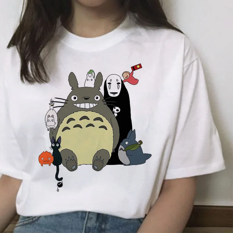 Spirited Away totoro t shirt femme Japanese cartoon tshirt women harajuku Miyazaki Hayao Anime clothes female tops t-shirt
Spirited Away totoro t shirt femme Japanese cartoon tshirt women harajuku Miyazaki Hayao Anime clothes female tops t-shirt