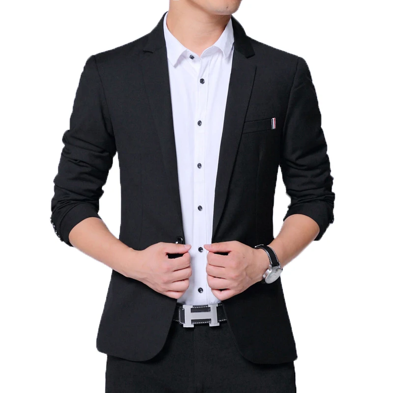 BROWON 2021 New Spring Autumn Men Suit Jacket Mens Korean Slim Fit Solid Color Smart Casual Work Clothing Mens Suits Blazers
BROWON 2021 New Spring Autumn Men Suit Jacket Mens Korean Slim Fit Solid Color Smart Casual Work Clothing Mens Suits Blazers