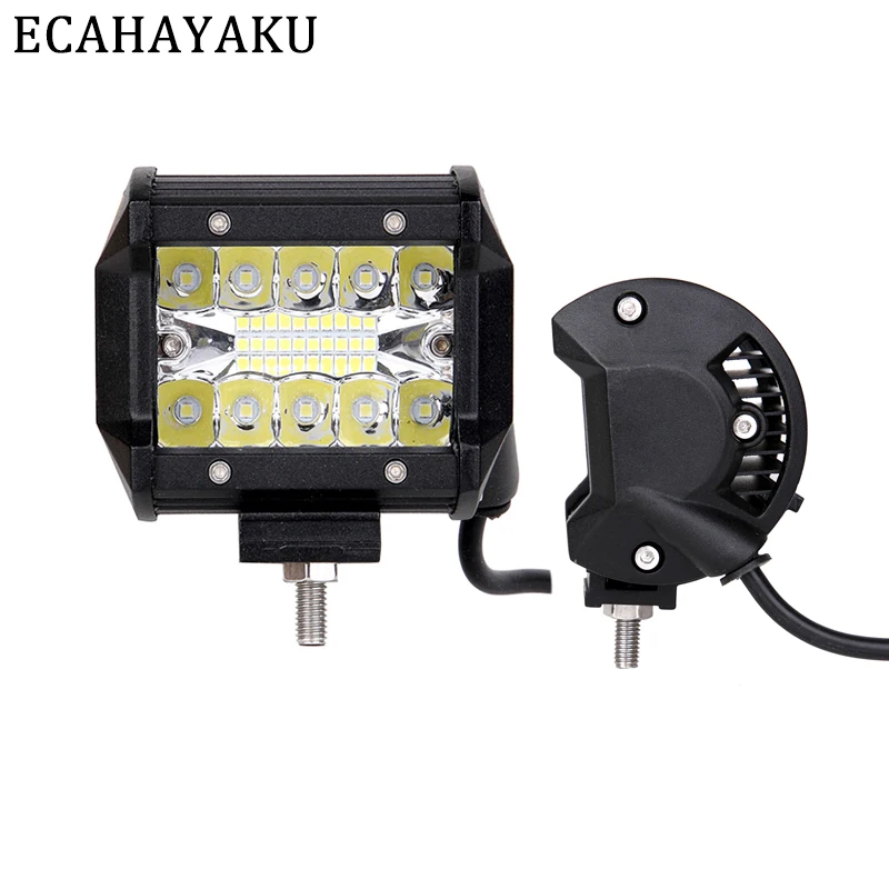 Фото Светодиодсветильник Водонепроницаемая балка ECAHAYAKU 4 дюйма 60 Вт IP68 6000 К 2