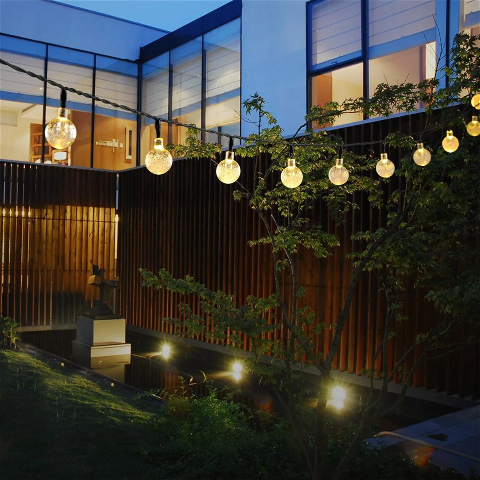 6.5m 30LED Garden Lights Outdoor Solar LED Bubble Ball Fairy Lights Lamp Courtyard Luces Christmas Party Light Wedding Decor
6.5m 30LED Garden Lights Outdoor Solar LED Bubble Ball Fairy Lights Lamp Courtyard Luces Christmas Party Light Wedding Decor