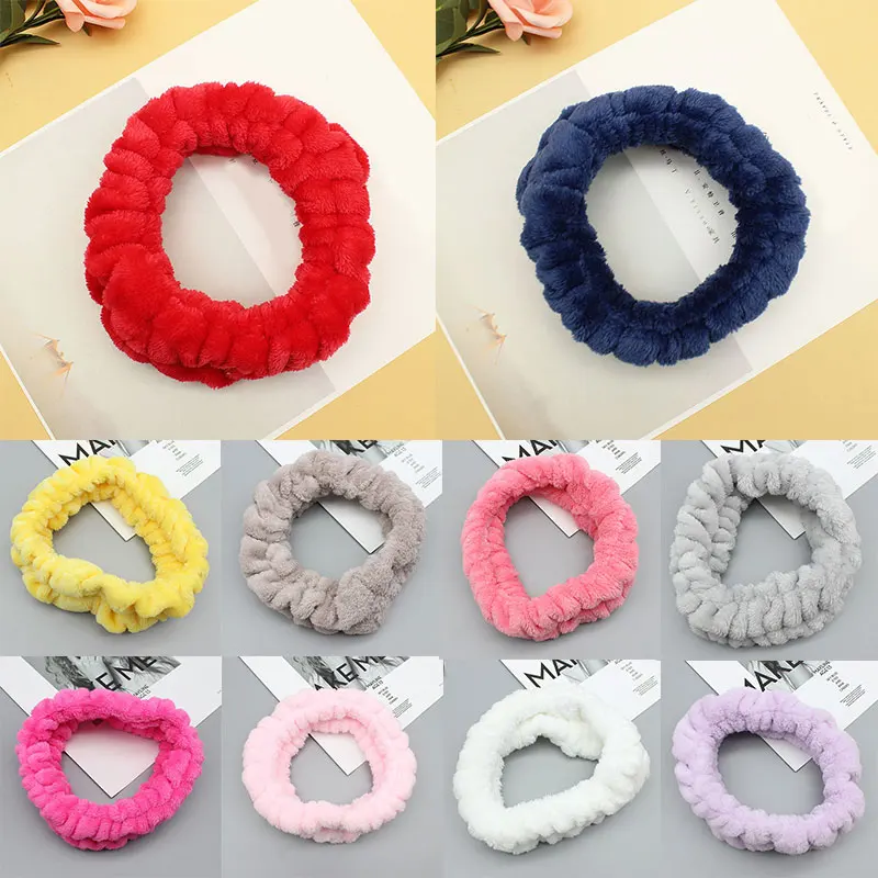 Face Wash Hairband Elastic plush Coral Fleece Headband Soft Elastic Hair Band Women Girls for Washing Face Makeup Solid Color 
Face Wash Hairband Elastic plush Coral Fleece Headband Soft Elastic Hair Band Women Girls for Washing Face Makeup Solid Color