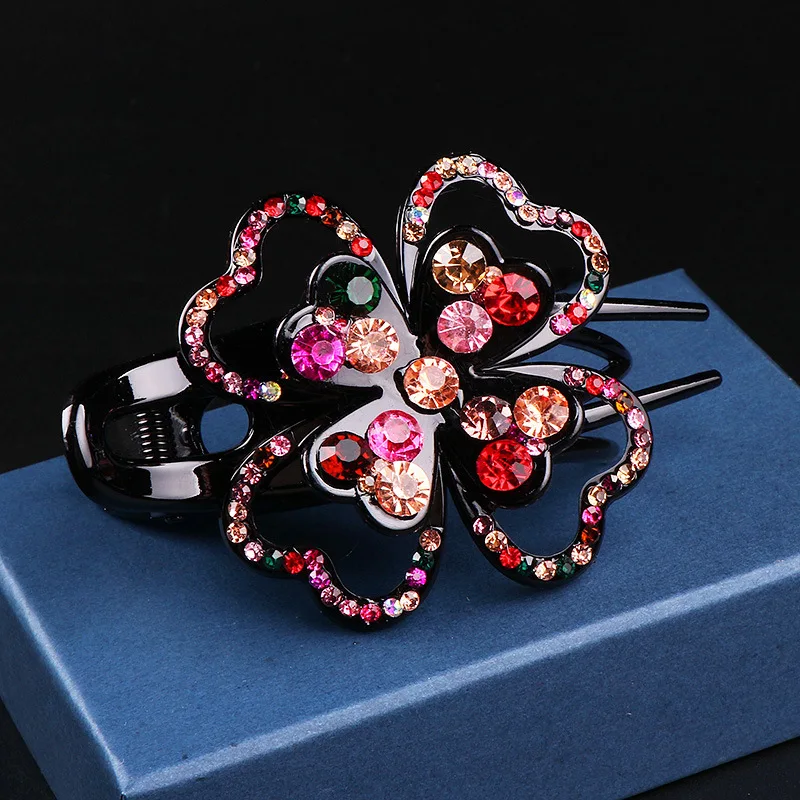 Korean Rhinestone Color Solid Color Hairpin Simple and Fashionable Ladies Grab Hairpin Elegant Duckbill Clip Fashion Hairpin 
Korean Rhinestone Color Solid Color Hairpin Simple and Fashionable Ladies Grab Hairpin Elegant Duckbill Clip Fashion Hairpin