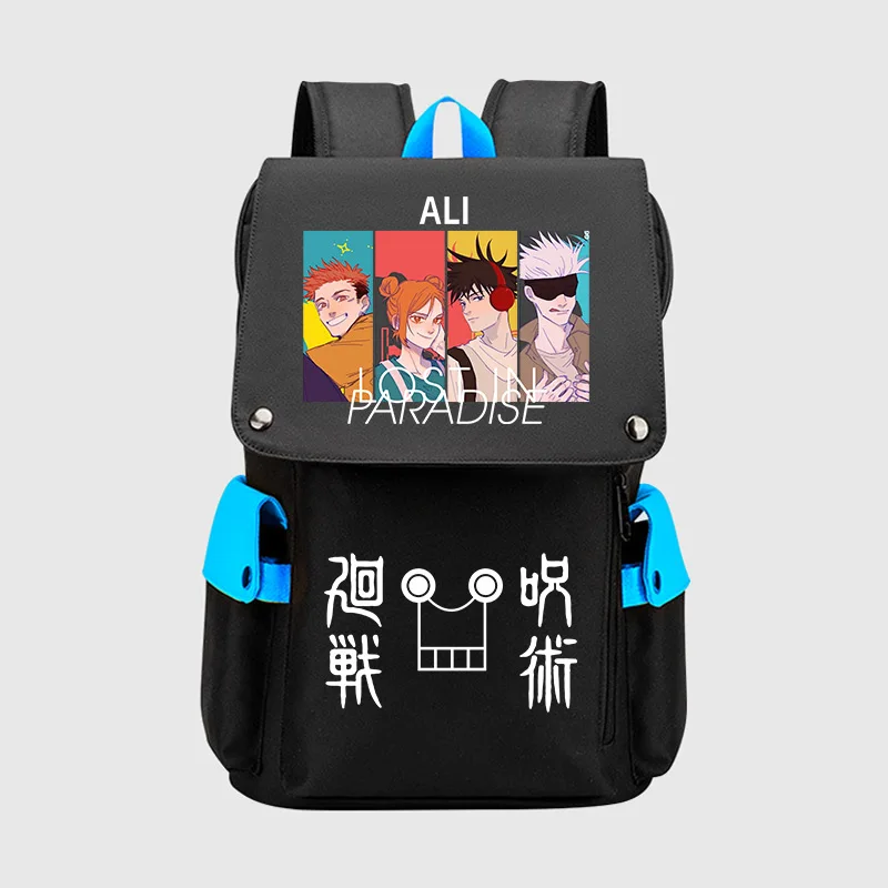 Jujutsu Kaisen USB Port Book Bag Backpack Zipper Rucksack Anime Student School Computer Bag Travel Mochila 
Jujutsu Kaisen USB Port Book Bag Backpack Zipper Rucksack Anime Student School Computer Bag Travel Mochila