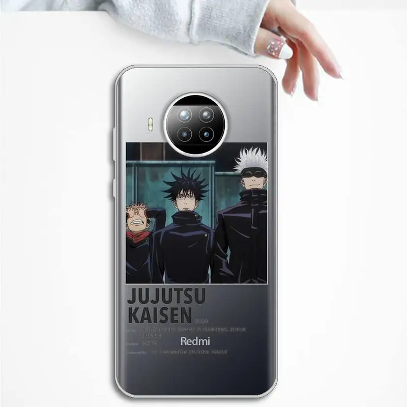 Jujutsu Kaisen Satoru Gojo anime Phone Case Transparent Clear for Xiaomi Redmi note 10 t 8 9 pro lite 11
Jujutsu Kaisen Satoru Gojo anime Phone Case Transparent Clear for Xiaomi Redmi note 10 t 8 9 pro lite 11